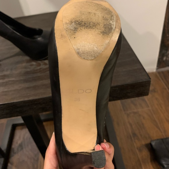 Aldo Leather platform Peep toe shoe - Picture 4 of 4